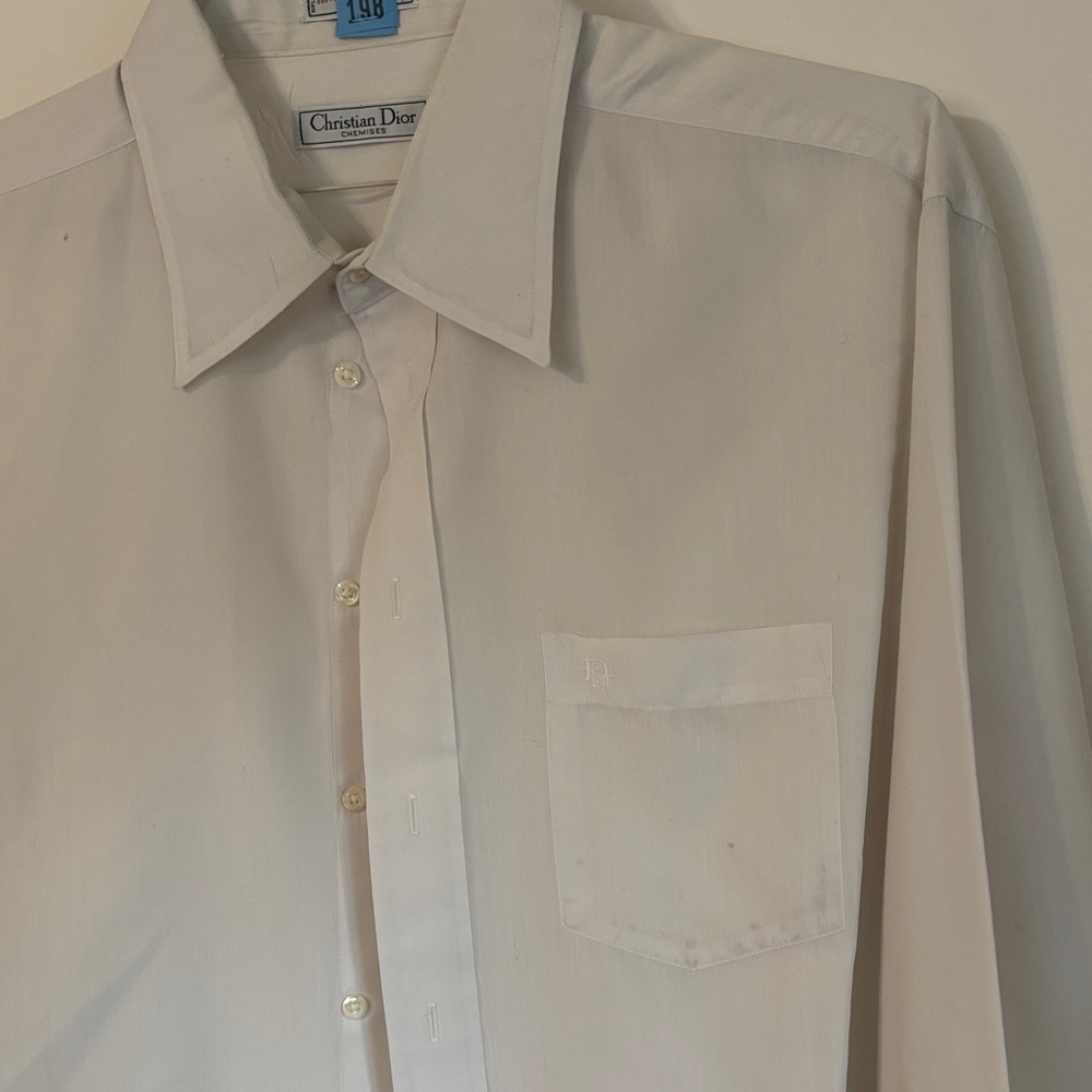 Dior Men's Classic White Dress Shirt